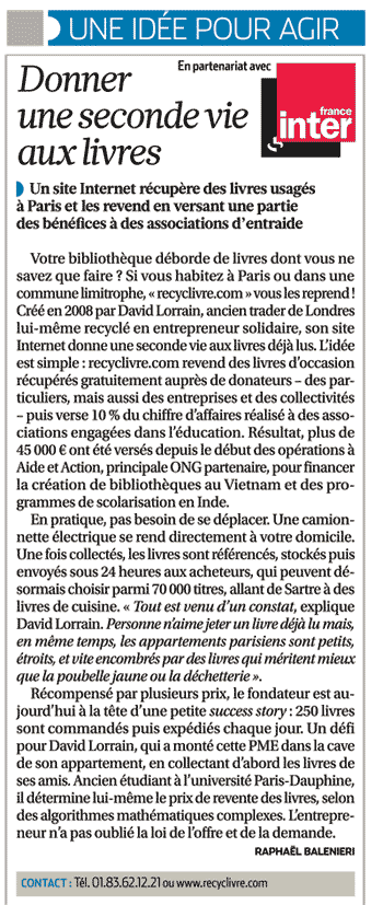 2011 11 15 La croix Une [...] success story...cest pas moi qui le dit.