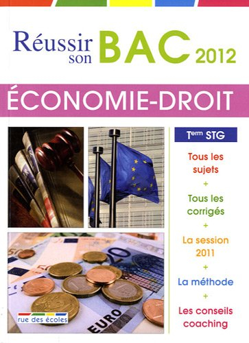 Economie-droit, terminale STG : bac 2012