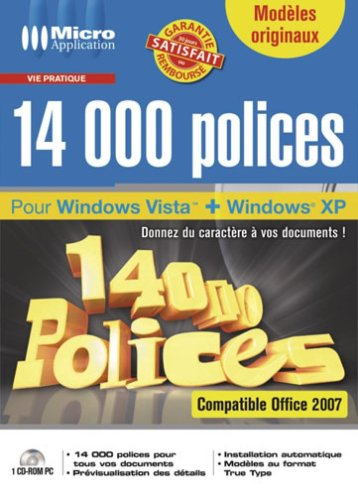 14.000 polices de caractère