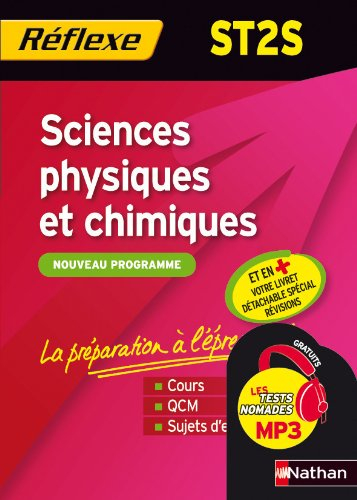 Sciences physiques et chimiques ST2S : nouveau programme