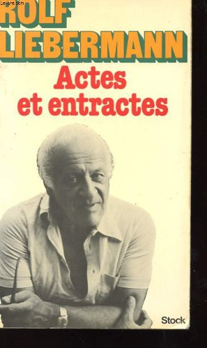 actes et entractes