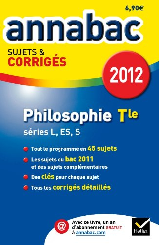 Philosophie, terminale séries L, ES, S, 2012