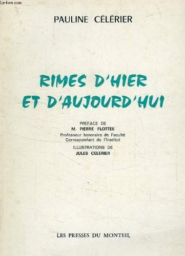 rimes d'hier et d'aujourd'hui