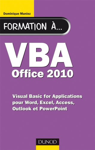 Formation à VBA Office 2010