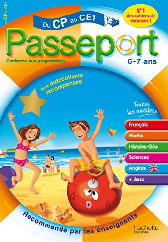 Passeport du CP au CE1, 6-7 ans : avec autocollants récompenses