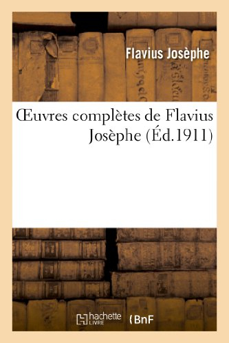 oeuvres complètes de flavius josèphe
