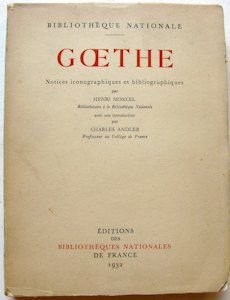 goethe notices iconographiques et bibliographiques