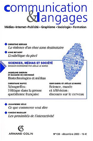 Communication & Langages, N° 138 / Décembre 20 : Sciences, médias et société