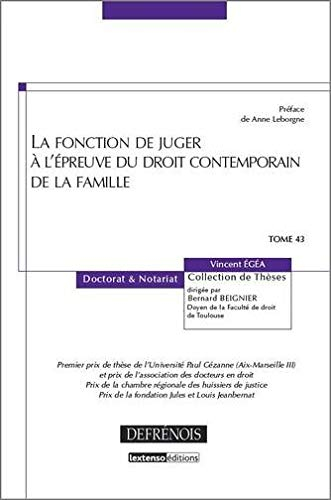 La fonction de juger à l'épreuve du droit contemporain de la famille