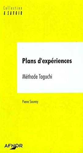 Plans d'expériences : méthode Taguchi