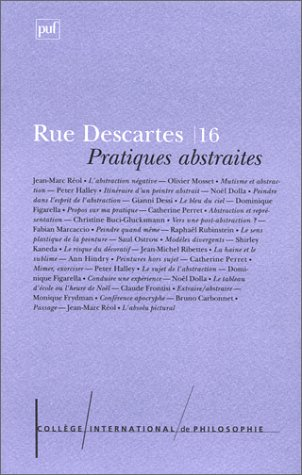 Rue Descartes, n° 16. Pratiques abstraites