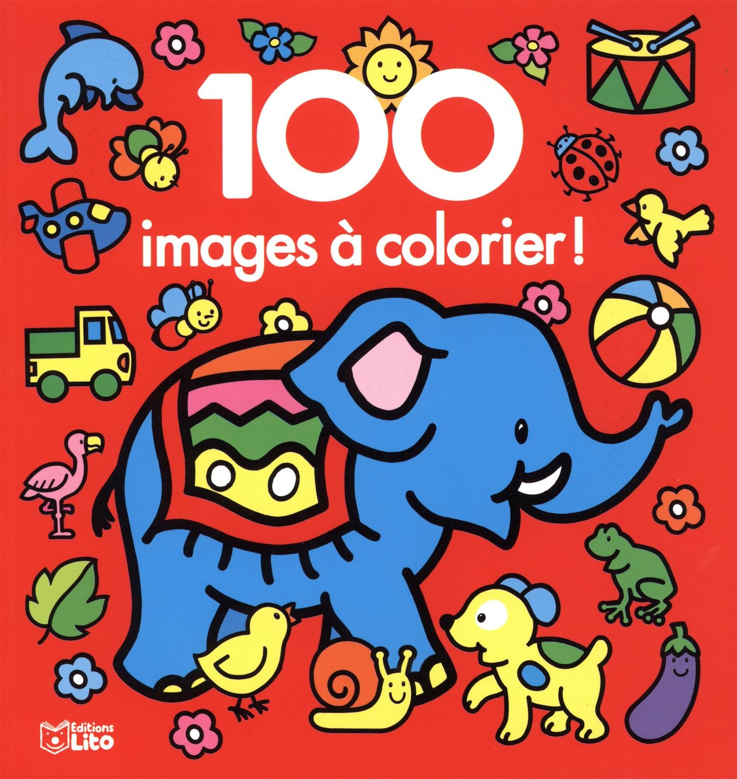L'éléphant : 100 images à colorier