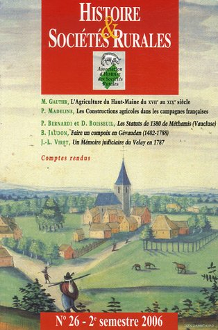 Histoire & sociétés rurales, n° 26