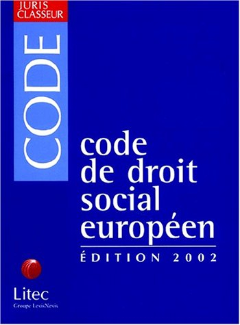 code de droit social européen (ancienne édition)