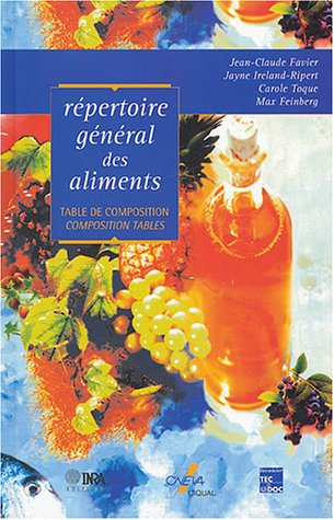 Répertoire général des aliments : table de composition