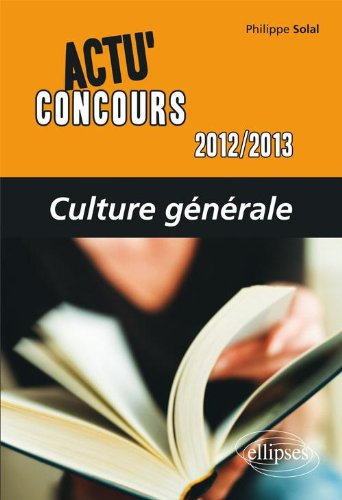 Culture générale 2012-2013
