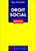 Droit social, 2e édition. Manuel