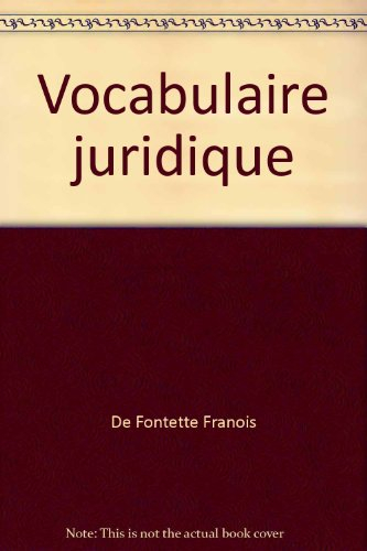 vocabulaire juridique