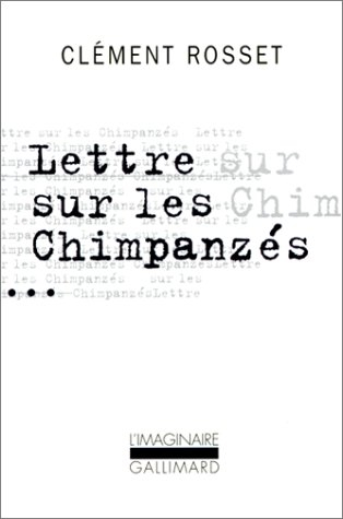 Lettres sur les chimpanzés : plaidoyer pour une humanité totale. Essai sur Teilhard de Chardin