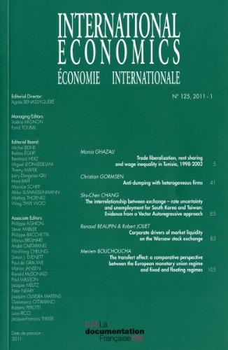 economie internationale n.125 - premier trimestre 2011