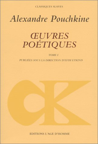 Oeuvres poétiques. Vol. 1
