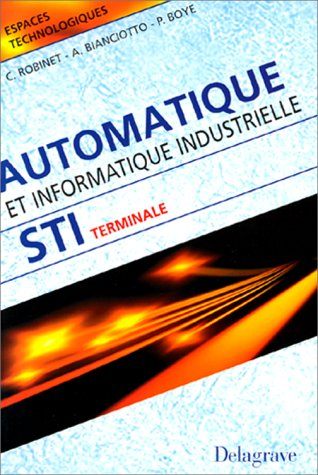 Automatique et informatique industrielles, terminale STI