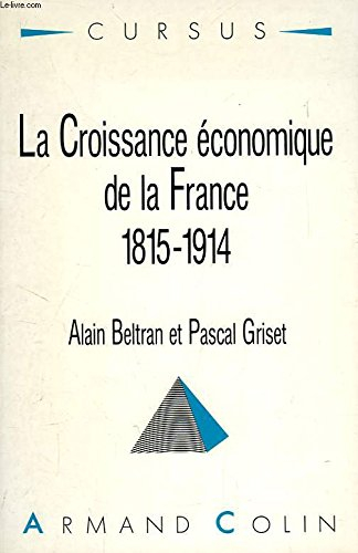 la croissance économique de la france, 1815-1914