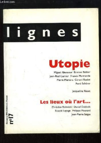 Lignes, n° 17. Utopie