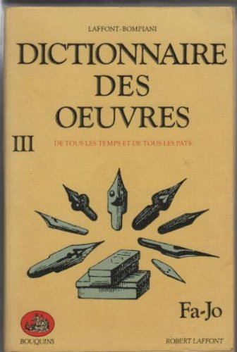 dictionnaire des oeuvres : tome 3