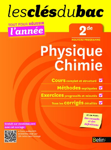 Physique chimie 2de : nouveau programme