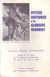 petites histoires d'un glorieux régiment, vécues par charles toussaint soldat de 1ere classe au 74e 