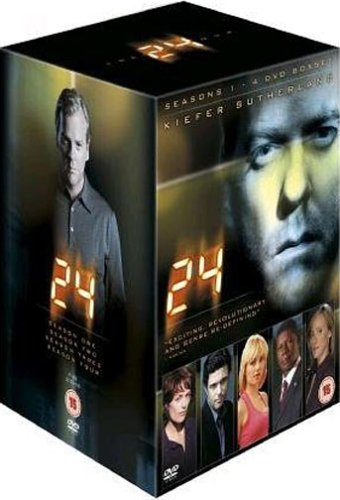 24 heures chrono : l'intégrale saisons 1, 2, 3 & 4 - coffret 27 dvd - import zone 2 uk (anglais uniq
