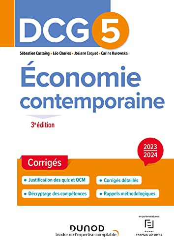 DCG 5, économie contemporaine : corrigés : 2023-2024