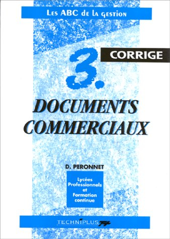 documents commerciaux, niveau 3, exercices corrigés