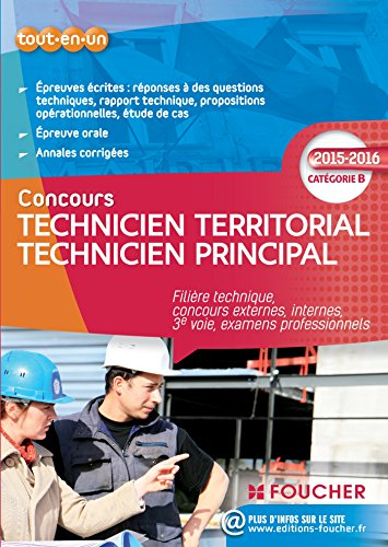 Concours technicien territorial, technicien principal : filière technique, concours externes, intern