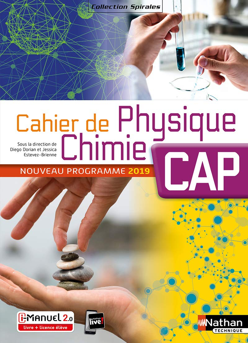 Cahier de physique chimie, CAP : nouveau programme 2019