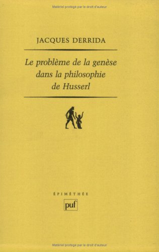Le Problème de la genèse dans la philosophie de Husserl