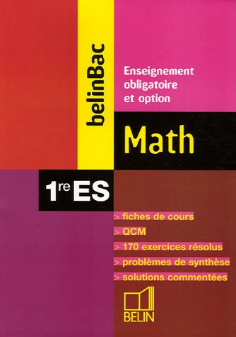 math 1e es : enseignement obligatoire et option