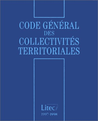 Code général des collectivités territoriales 1997-1998
