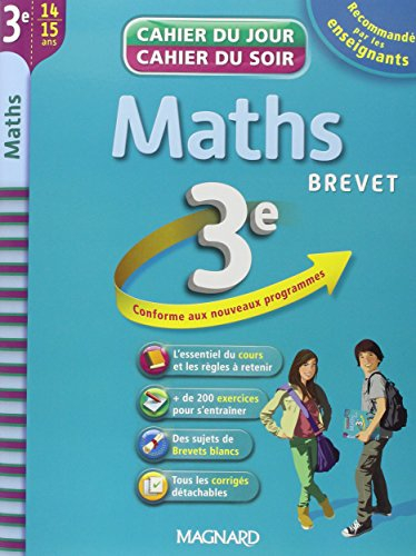 Maths 3e, 14-15 ans : brevet : conforme aux nouveaux programmes