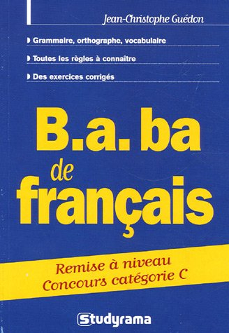 B.A. BA de français : remise à niveau concours catégorie C