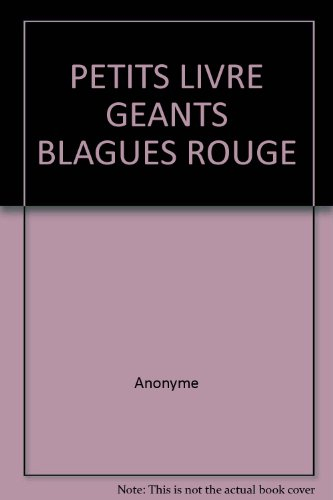 Petits livres géants, rouge : blagues