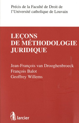 Leçons de méthodologie juridique