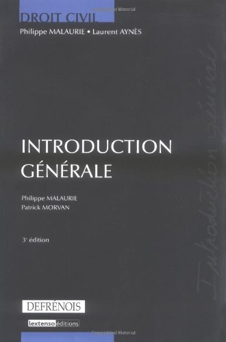 Droit civil, introduction générale