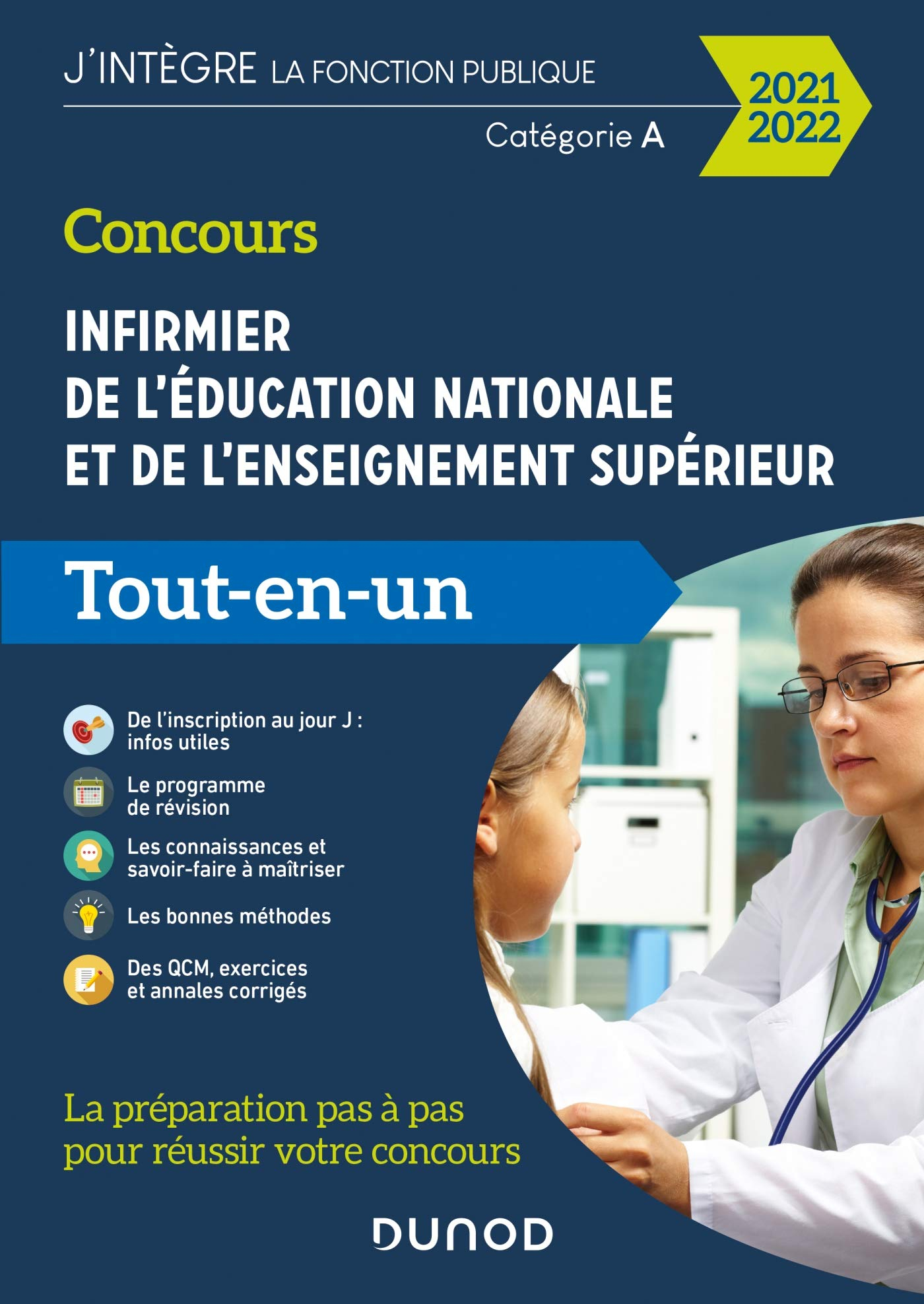 Concours infirmier de l'Education nationale et de l'enseignement supérieur : catégorie A, tout-en-un