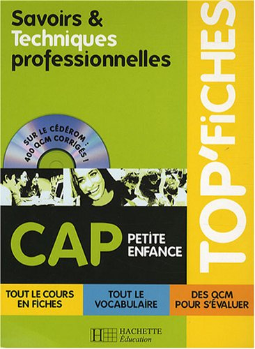 Savoirs et techniques professionnelles CAP petite enfance