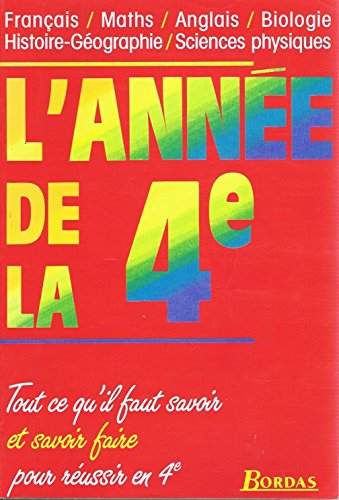 l'annee de la 4eme    (ancienne edition)