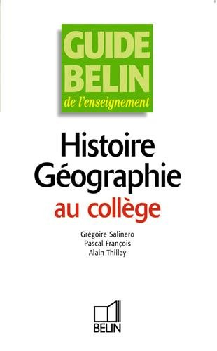 Histoire géographie au collège