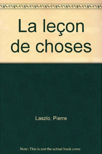 La leçon de choses