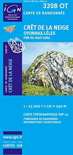 Cret de la Neige/Oyonnax/Lelex/PNR du Haut Jura GPS: IGN.3328OT